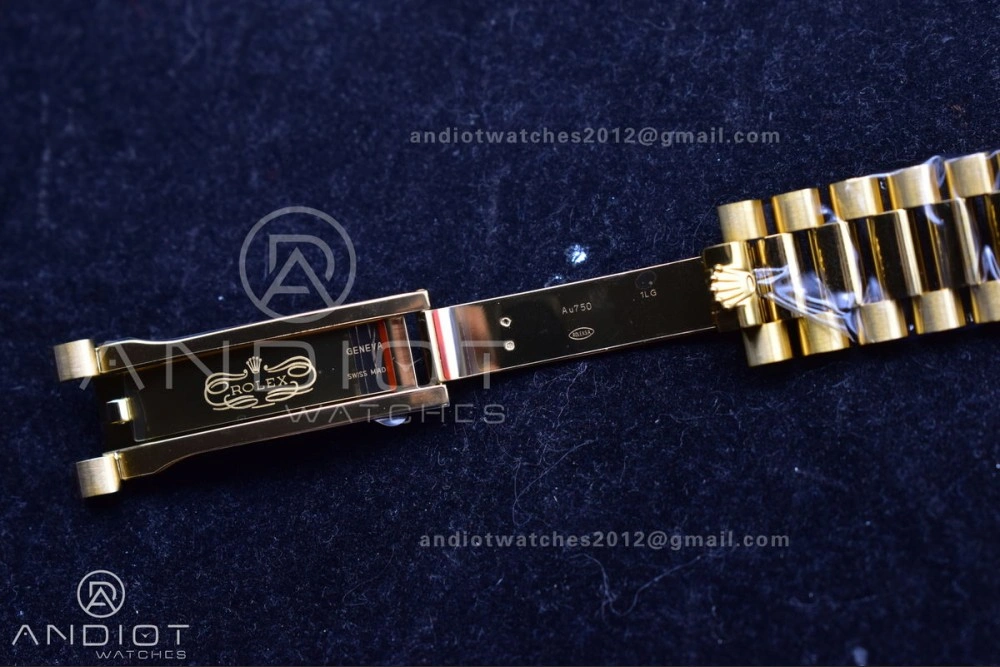 Bright Day Date 40 YG 228238 THBF 1:1 Best Edition Green Roman Dial on President Bracelet VR3255 (Gain Weight) 669