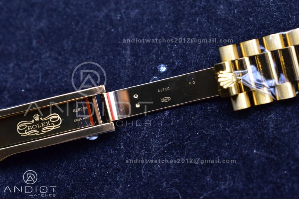 Bright Day Date 40 YG 228238 THBF 1:1 Best Edition Green Roman Dial on President Bracelet VR3255 (Gain Weight) 669