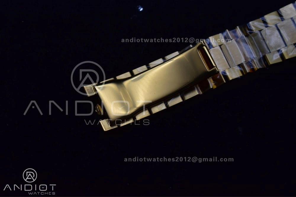 Bright Day Date 40 YG 228238 THBF 1:1 Best Edition Green Roman Dial on President Bracelet VR3255 (Gain Weight) 669