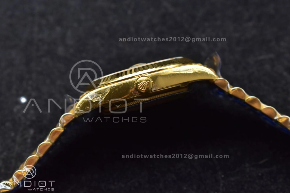 Bright Day Date 40 YG 228238 THBF 1:1 Best Edition Green Roman Dial on President Bracelet VR3255 (Gain Weight) 669