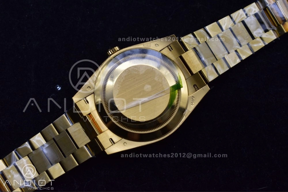 Bright Day Date 40 YG 228238 THBF 1:1 Best Edition Green Roman Dial on President Bracelet VR3255 (Gain Weight) 669