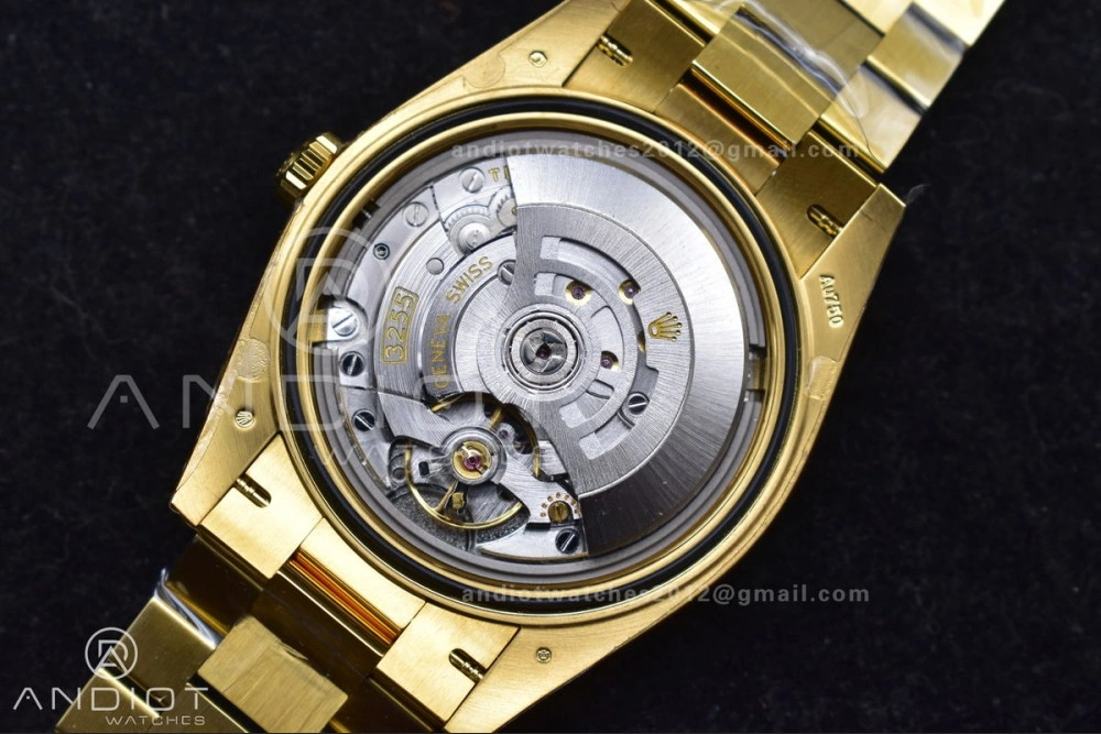 Bright Day Date 40 YG 228238 THBF 1:1 Best Edition Green Roman Dial on President Bracelet VR3255 (Gain Weight) 669