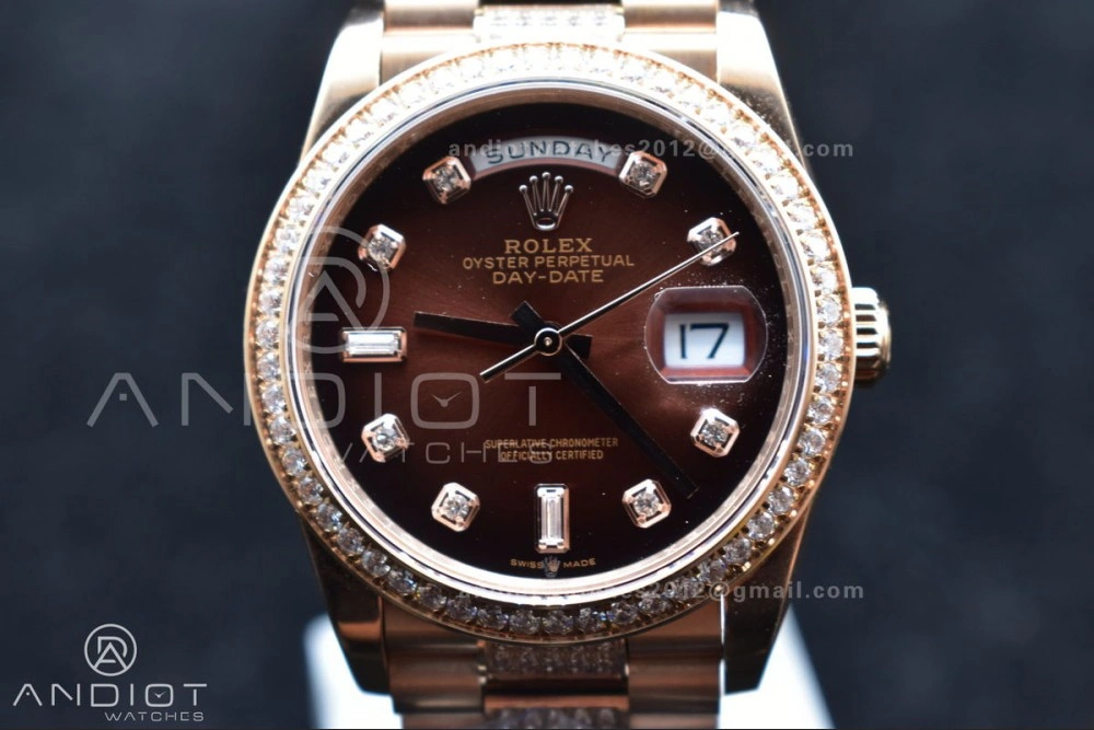 Fashionable DayDate 36 RG BPF Best Version On President Bracelet A2836 V 666