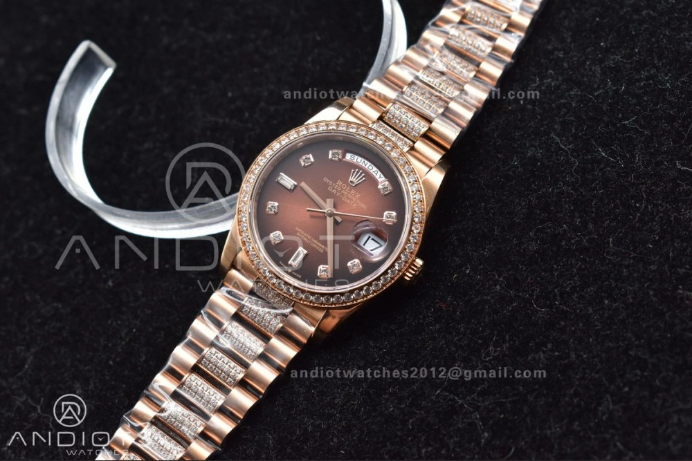 Fashionable DayDate 36 RG BPF Best Version On President Bracelet A2836 V 666