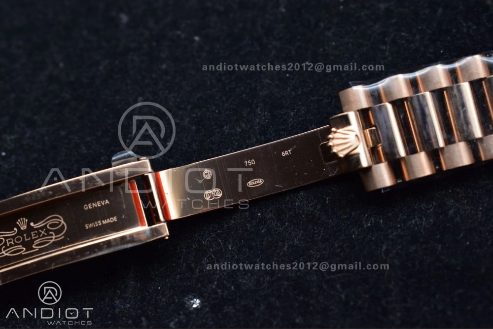 DayDate 36 RG QF Best Edition 904L Steel Silver Dial with Square Diamond on President Bracelet vr3255 V5 (Gain Weight) Sleek 675