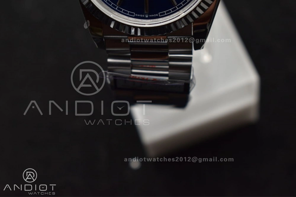 Packable DayDate 36 SS QF Best Edition 904L Steel Blue Dial on President Bracelet vr3255 V5 (Gain Weight) 672