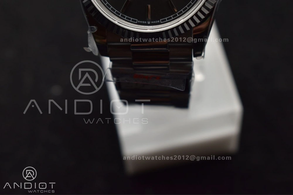 DayDate 36 SS QF Best Edition 904L Steel Grey Dial on President Bracelet vr3255 V5 (Gain Weight) Upgraded 683