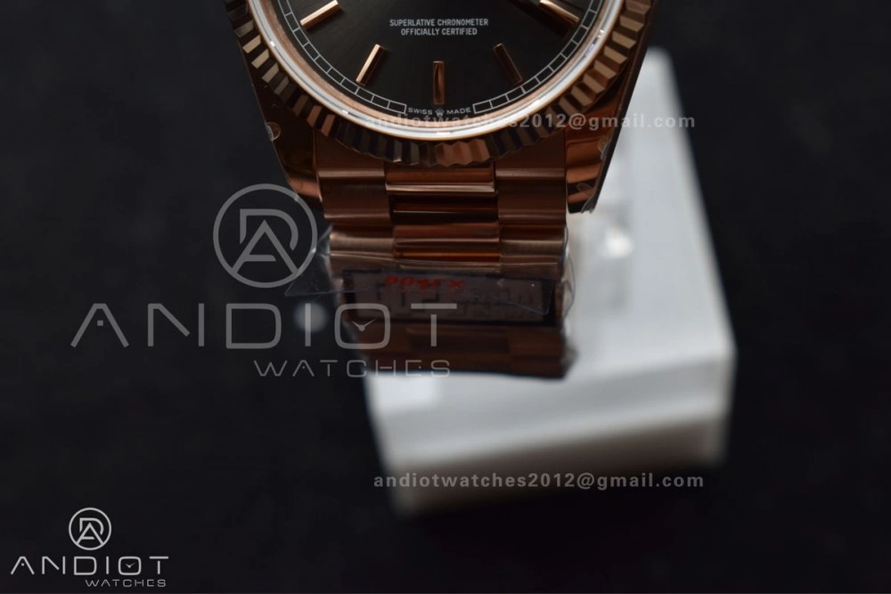 DayDate 36 SS QF Best Edition 904L Steel Grey Dial on President Bracelet vr3255 V5 (Gain Weight) Bright 681