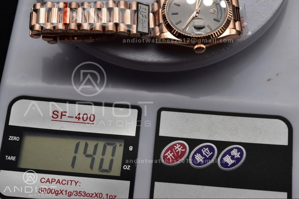 DayDate 36 SS QF Best Edition 904L Steel Grey Dial on President Bracelet vr3255 V5 (Gain Weight) Bright 681