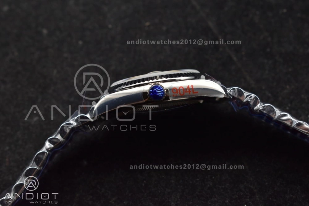 Breathable DayDate 36 SS QF Best Edition 904L Steel Light Blue Dial with Stick Diamond on President Bracelet vr3255 V5 (Gain Weight) 682