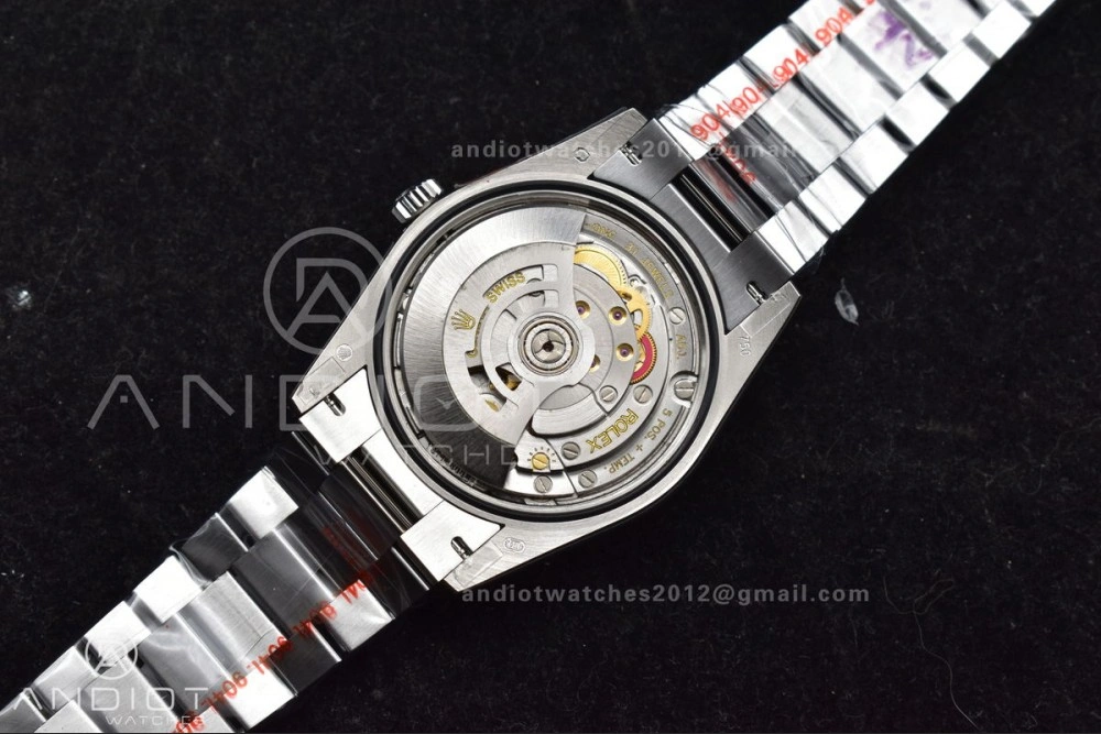 SunProtective DayDate 36 SS QF Best Edition 904L Steel Light Blue Roman Dial on President Bracelet vr3255 V5 (Gain Weight) 685