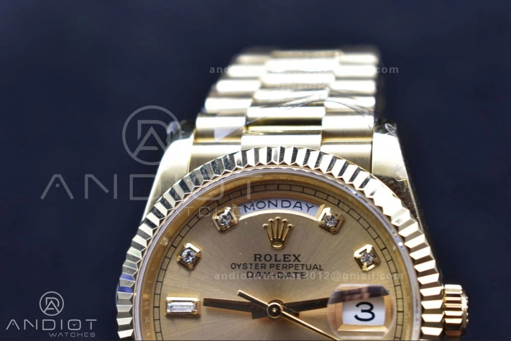TopPick DayDate 36 YG BPF Best Version On President Bracelet A2836 V 686