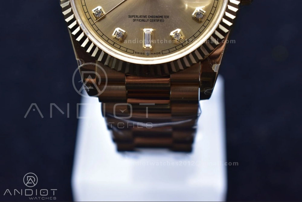 TopPick DayDate 36 YG BPF Best Version On President Bracelet A2836 V 686