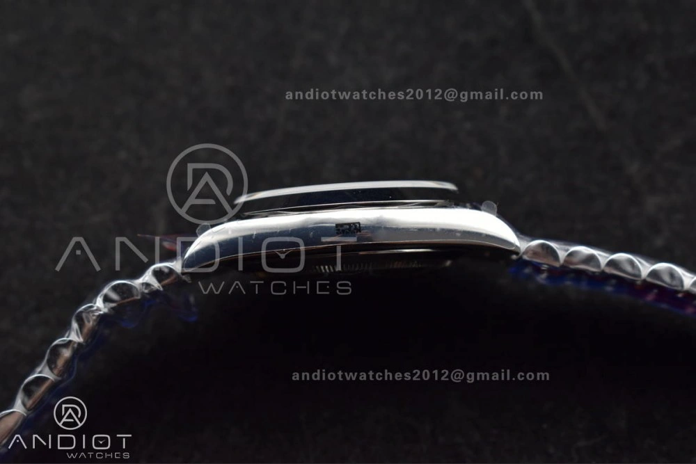DayDate 40 GMF Tungsten Weighted 904L Steel Blue Dial Roman Markers On President Bracelet A3255 V Lightweight 703