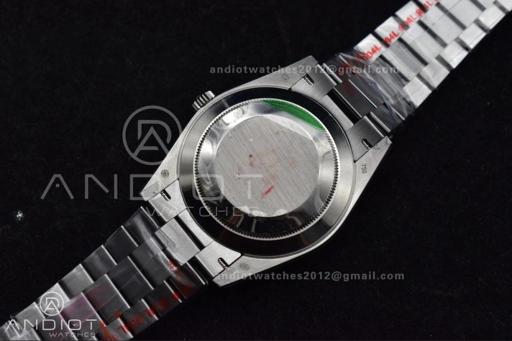 DayDate 40 GMF Tungsten Weighted 904L Steel Blue Dial Roman Markers On President Bracelet A3255 V Lightweight 703