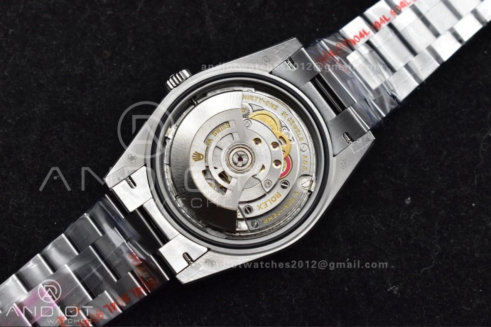 DayDate 40 GMF Tungsten Weighted 904L Steel Blue Dial Roman Markers On President Bracelet A3255 V Lightweight 703