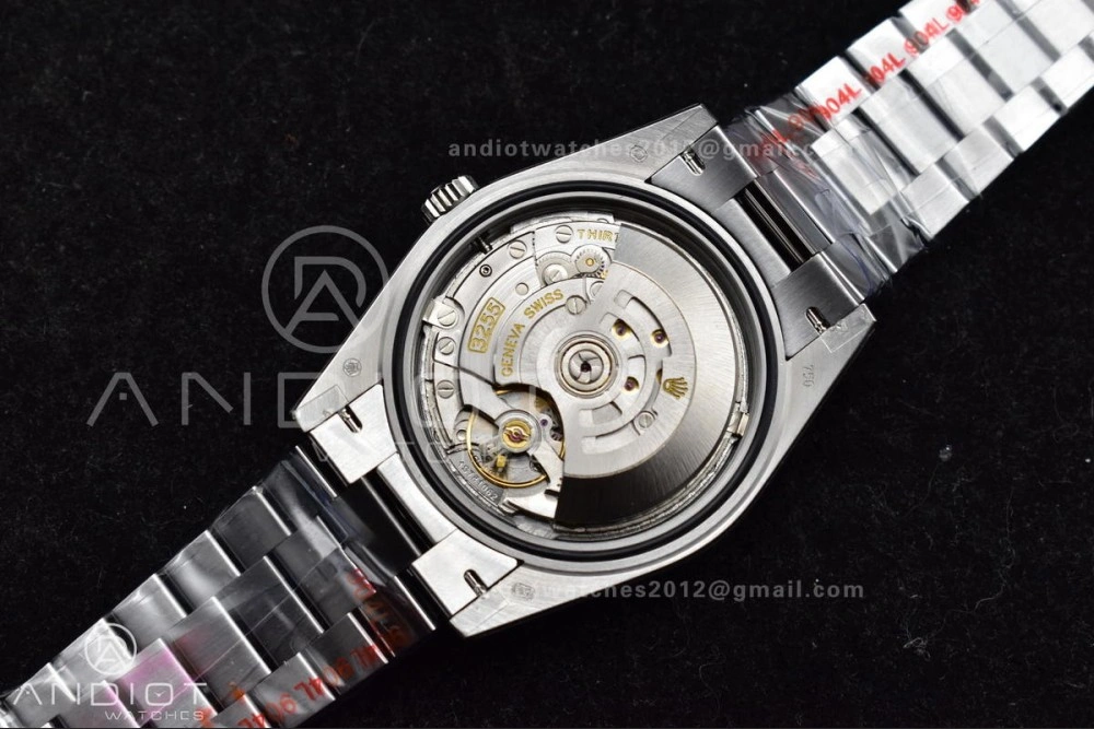 DayDate 40 GMF Tungsten Weighted 904L Steel Blue Dial Roman Markers On President Bracelet A3255 V Lightweight 703