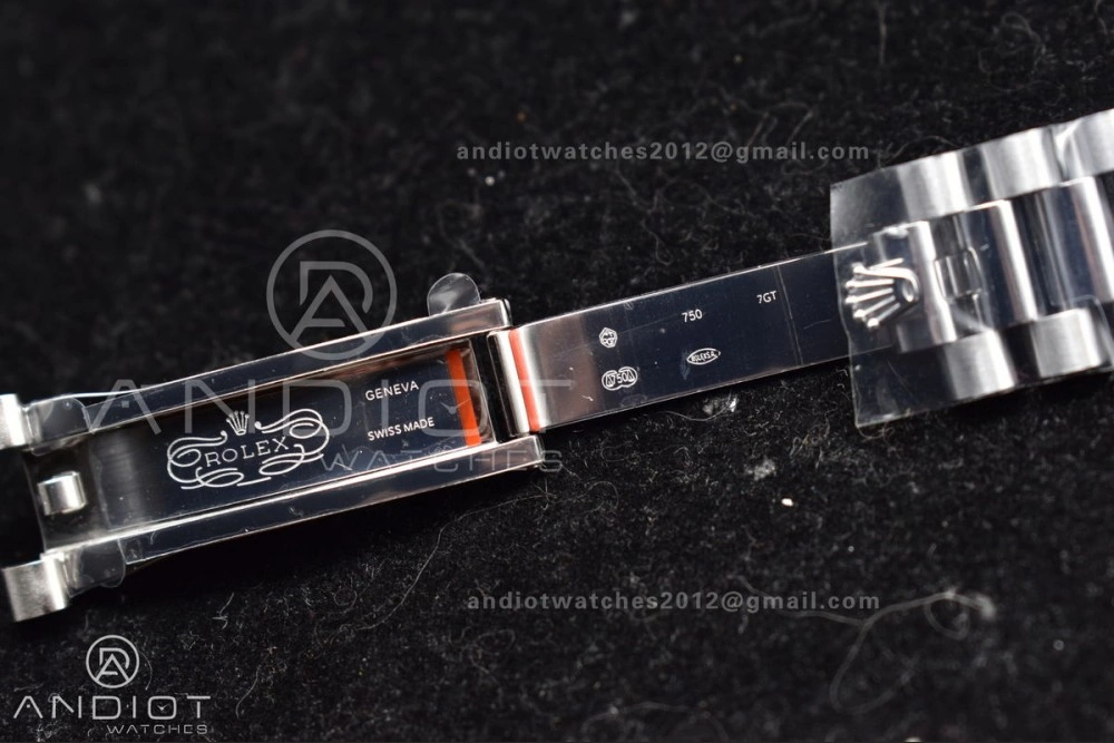 WrinkleFree DayDate 40 GMF Tungsten Weighted 904L Steel Grey Dial Stick Markers On President Bracelet A2836 V 704