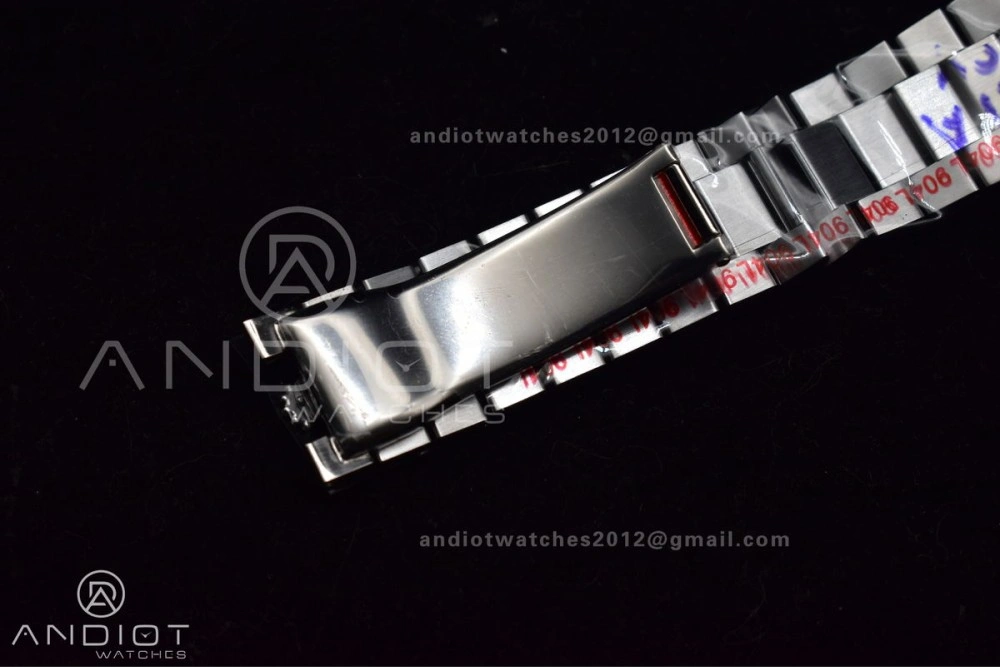 WrinkleFree DayDate 40 GMF Tungsten Weighted 904L Steel Grey Dial Stick Markers On President Bracelet A2836 V 704