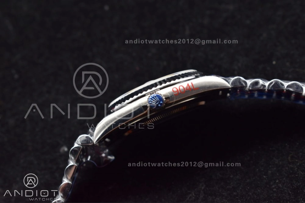 WrinkleFree DayDate 40 GMF Tungsten Weighted 904L Steel Grey Dial Stick Markers On President Bracelet A2836 V 704