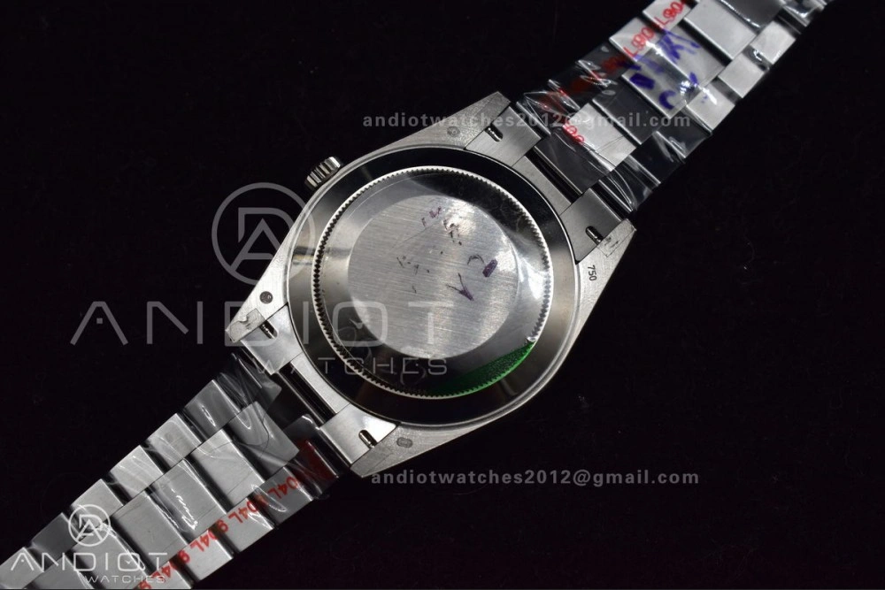WrinkleFree DayDate 40 GMF Tungsten Weighted 904L Steel Grey Dial Stick Markers On President Bracelet A2836 V 704