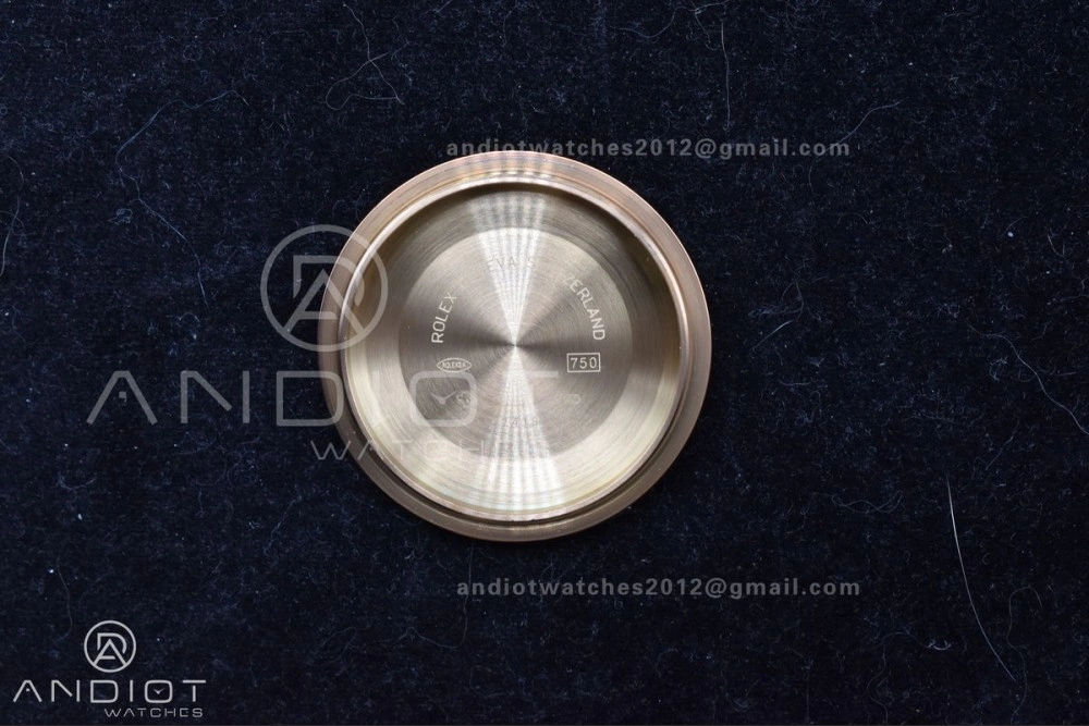 Practical DayDate 40 RG GMF 904L Steel Meteorite Dial Crystal Markers On President Bracelet A 706