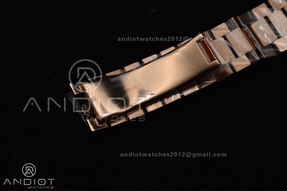Lightweight DayDate 40 RG GMF Plated 904L Steel RG Dial Crystal Markers On President Bracelet A2836 V 705