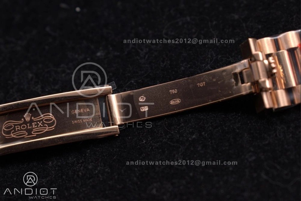 Reliable DayDate 40 RG GSF Gain Weight Brown Roman Dial on President Bracelet A 712
