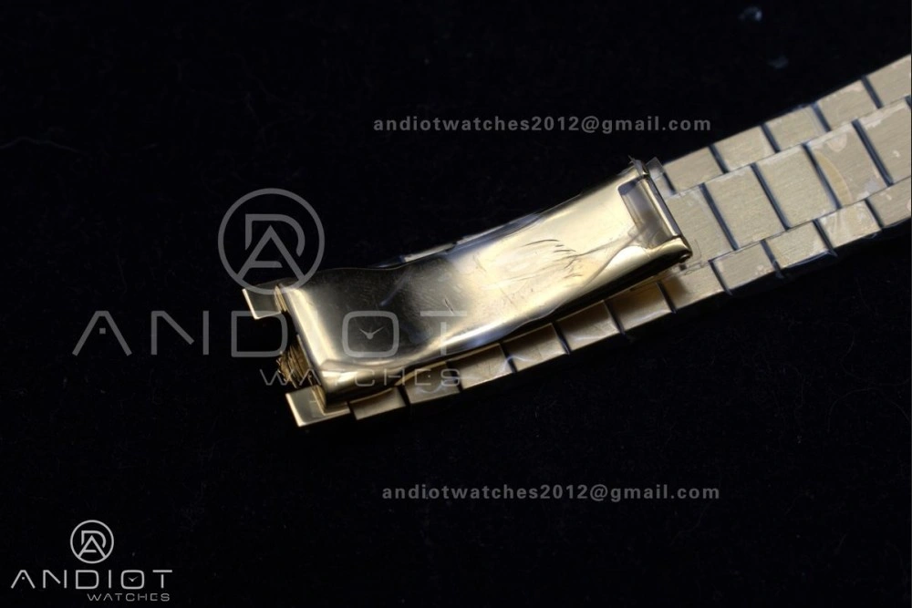Thermal DayDate 40 RG GSF Gain Weight Gold Roman Dial on President Bracelet A 390