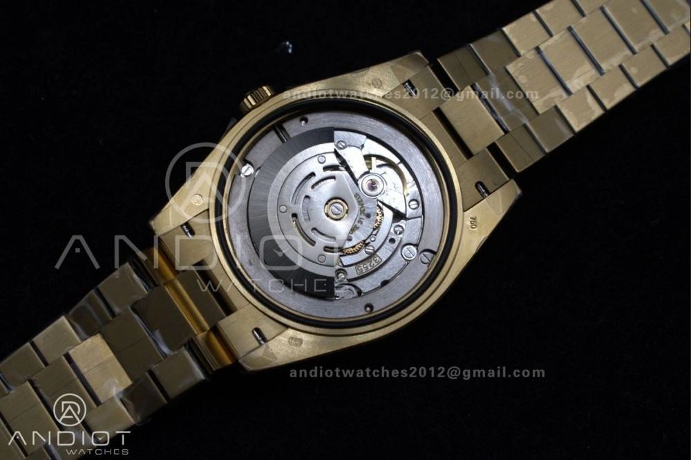 Thermal DayDate 40 RG GSF Gain Weight Gold Roman Dial on President Bracelet A 390