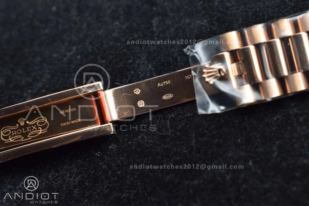 Contemporary DayDate 40 RG JDF 904L Steel Meteorite Dial Crystal Markers On President Bracelet A 708