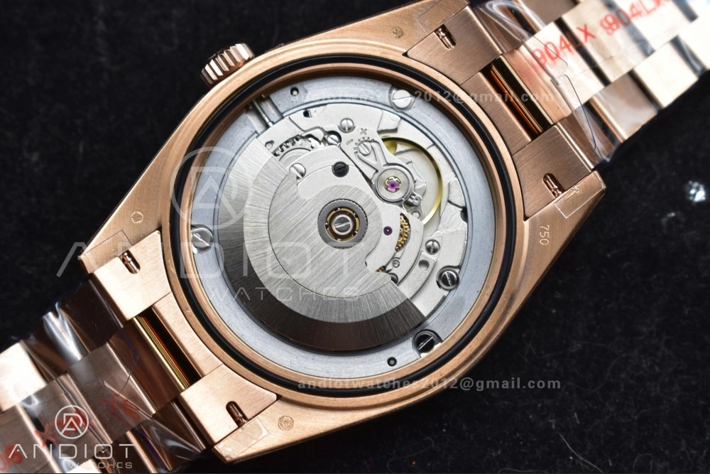 AllSeason DayDate 40 RG QF Best Edition 904L Steel Slate Ombre Dial on President Bracelet A2836 V4 (Gain Weight) 711
