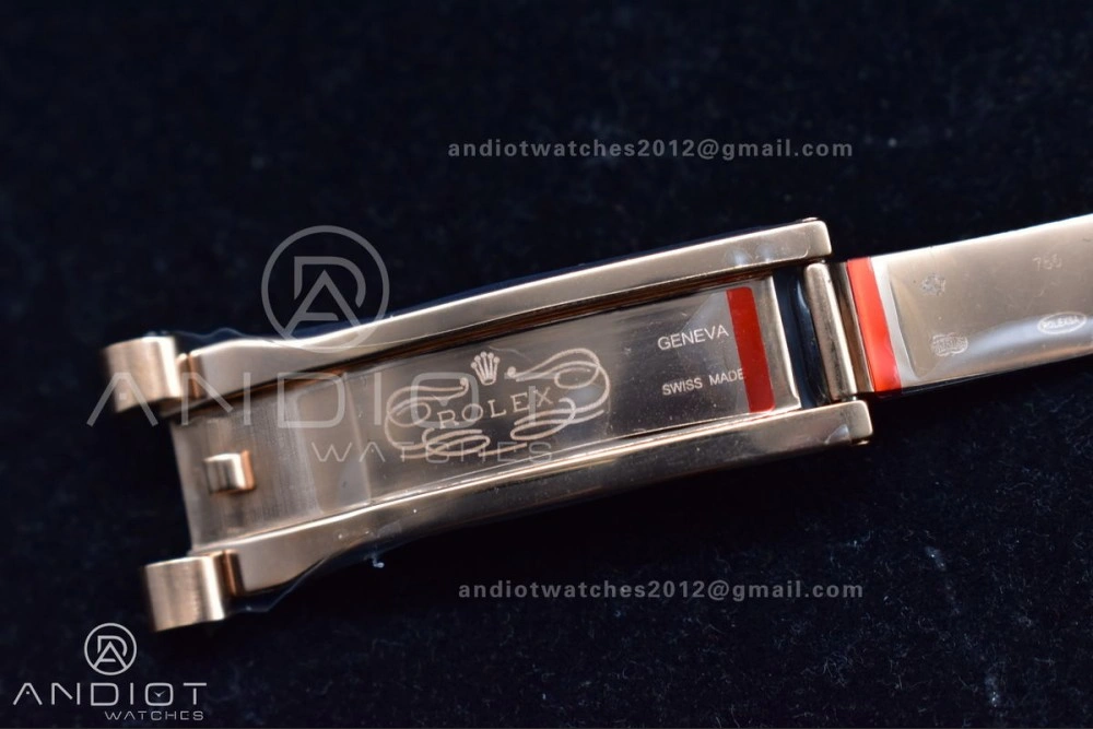 Comfortable DayDate 40 RG TWF 316L Steel Meteorite Dial Crystal Markers on President Bracelet A 402