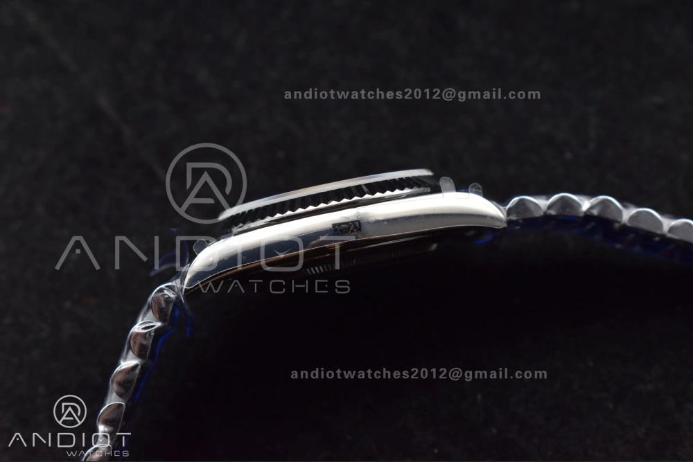DayDate 40 SS GMF 904L Steel Black Crystal Dial on President Bracelet A2836 V3 (Gain Weight) Original 713