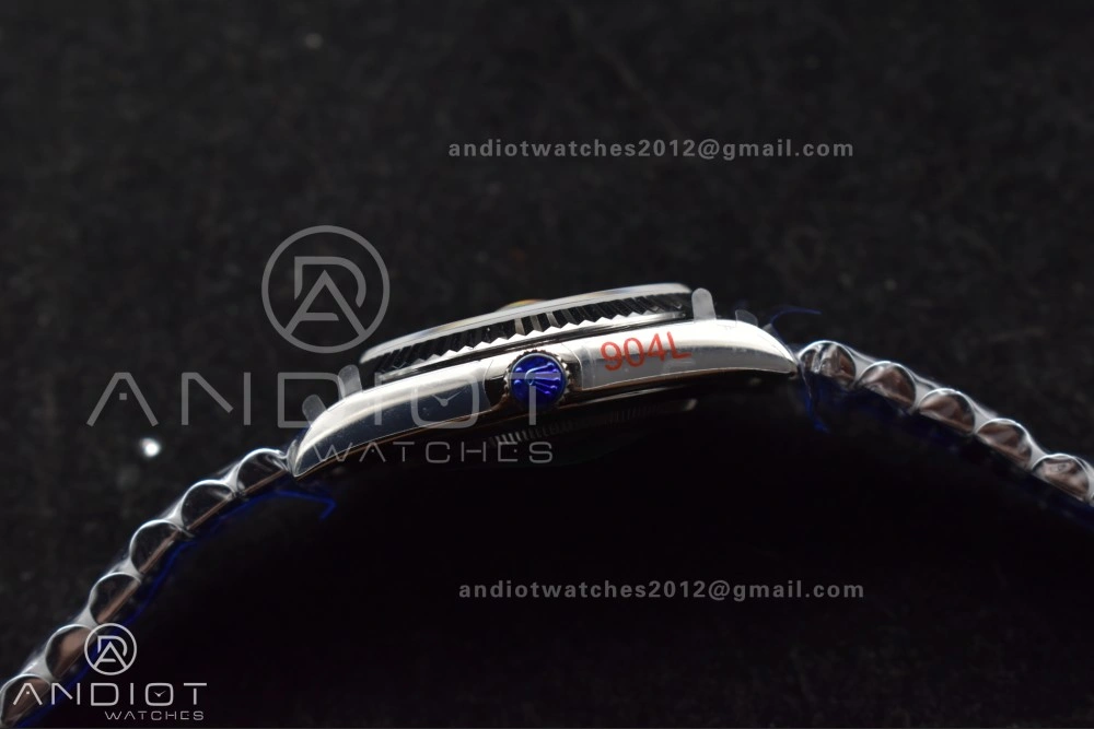 DayDate 40 SS GMF 904L Steel Black Crystal Dial on President Bracelet A2836 V3 (Gain Weight) Original 713