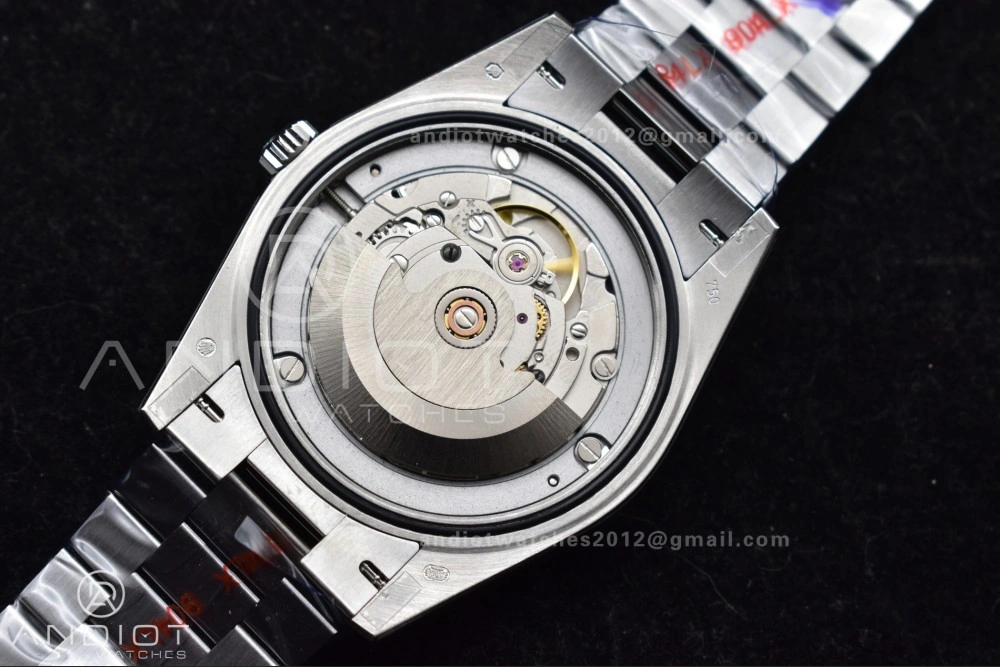 DayDate 40 SS GMF 904L Steel Black Crystal Dial on President Bracelet A2836 V3 (Gain Weight) Original 713