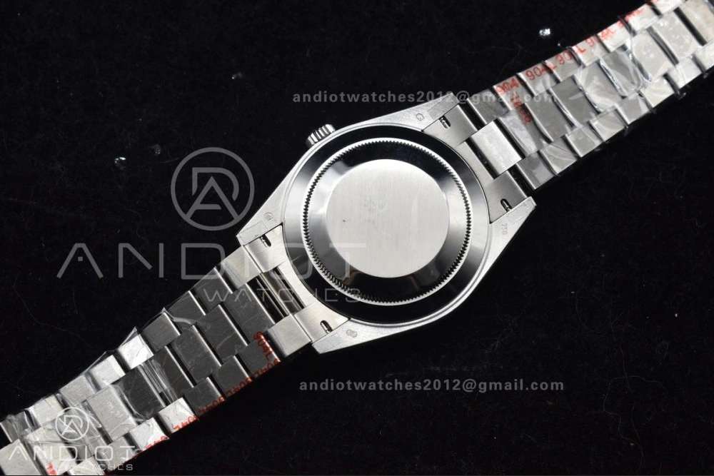 DayDate 40 SS GMF 904L Steel Ice Blue Stick Dial On President Bracelet A3255 V Tailored 714