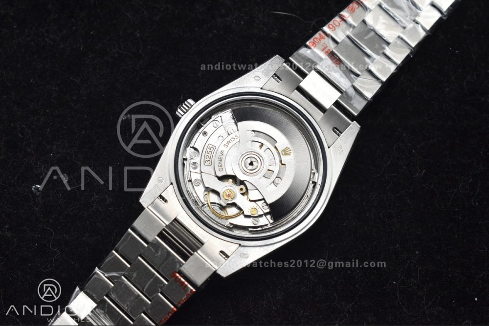 DayDate 40 SS GMF 904L Steel Ice Blue Stick Dial On President Bracelet A3255 V Tailored 714