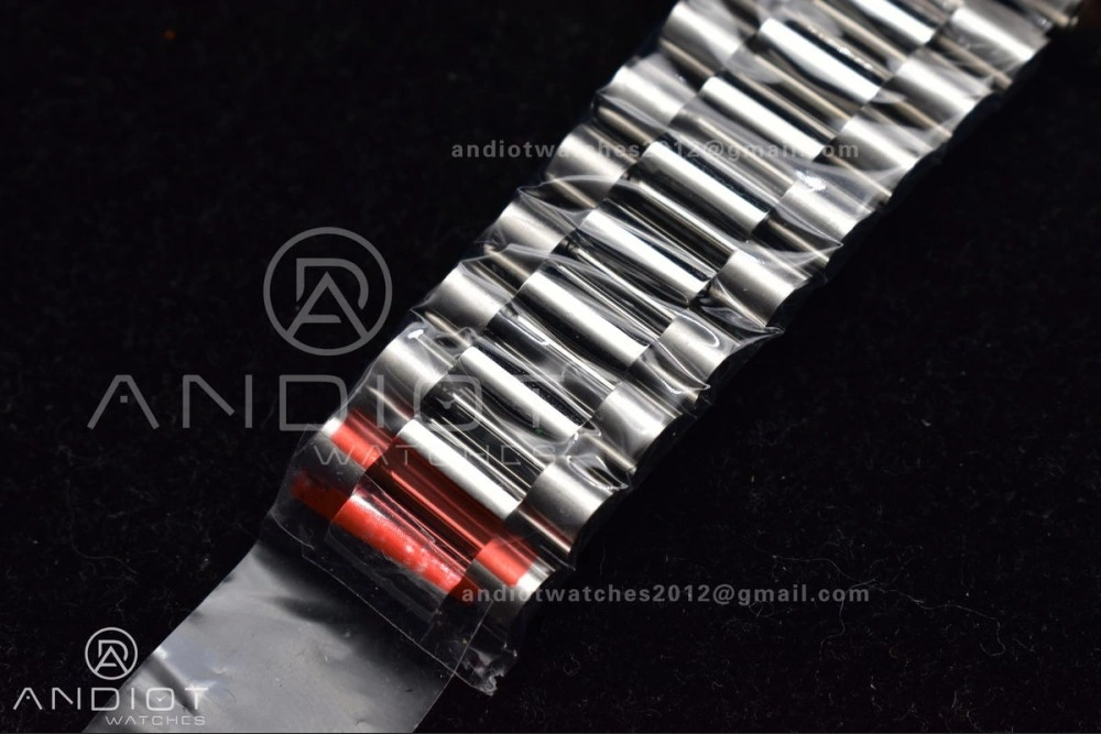 DayDate 40 SS GMF 904L Steel Iced Blue Dial Arabic Markers on President Bracelet A3255 V Packable 710