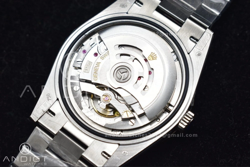 DayDate 40 SS GMF 904L Steel Iced Blue Dial Arabic Markers on President Bracelet A3255 V Packable 710