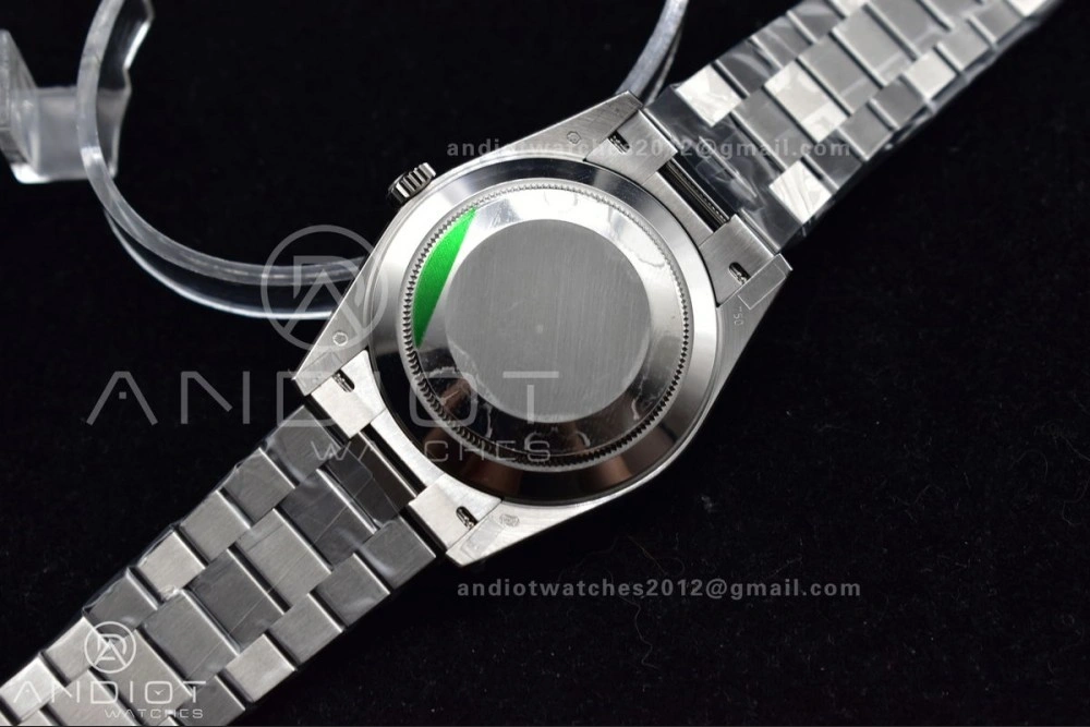 Durable DayDate 40 SS GMF 904L Steel Iced Blue Dial Roman Markers On President Bracelet A3255 V 715