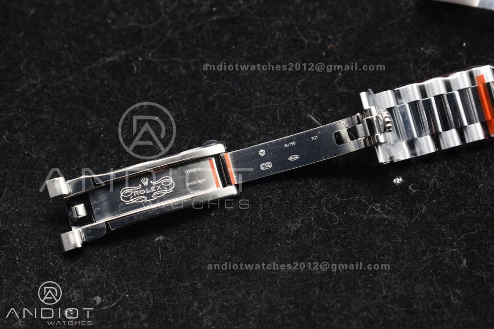 Seasonal DayDate 40 SS GMF Gain Weight Black Crystal Dial On President Bracelet A 717
