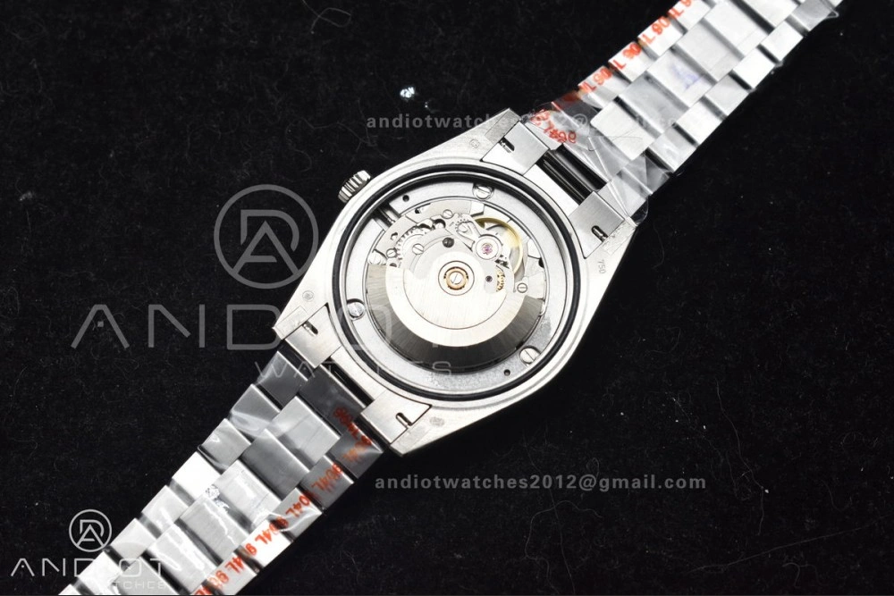 Seasonal DayDate 40 SS GMF Gain Weight Black Crystal Dial On President Bracelet A 717