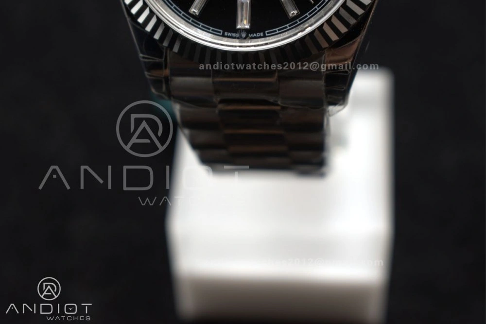Thermal DayDate 40 SS GSF Gain Weight Black Crystal Dial on President Bracelet A 718