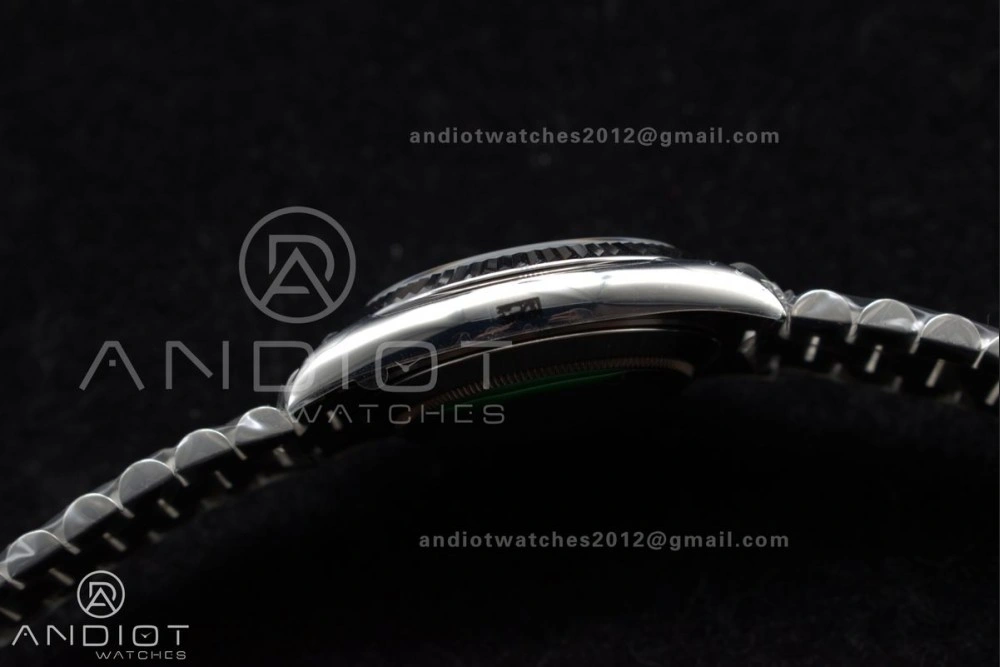 DayDate 40 SS GSF Gain Weight Green Roman Dial Bezel on President Bracelet A Flexible 719