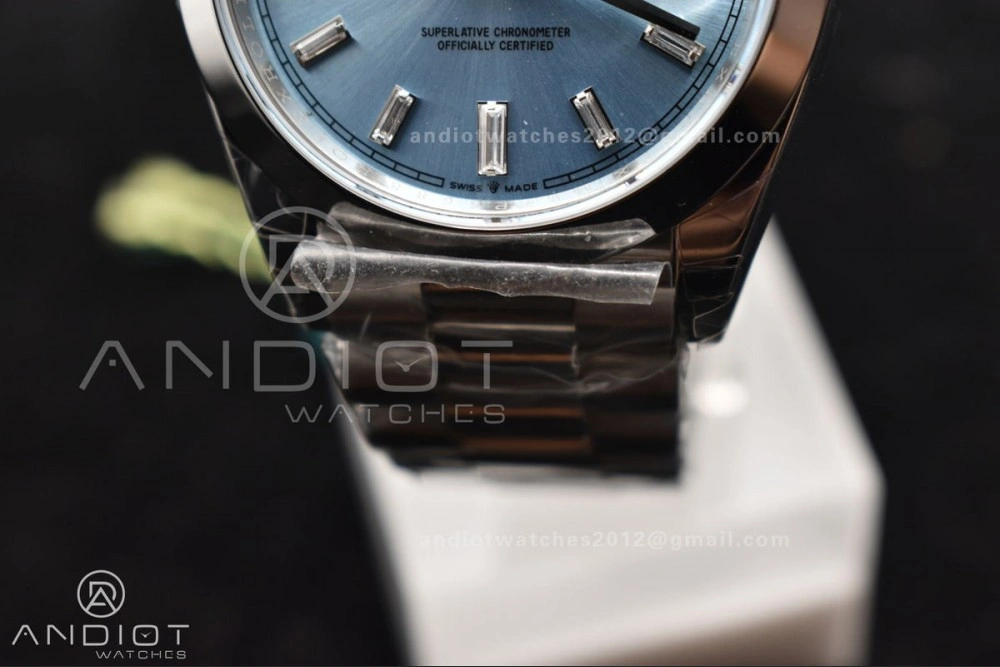 DayDate 40 SS GSF Gain Weight Iced Blue Crystal Dial On President Bracelet A Unique 720