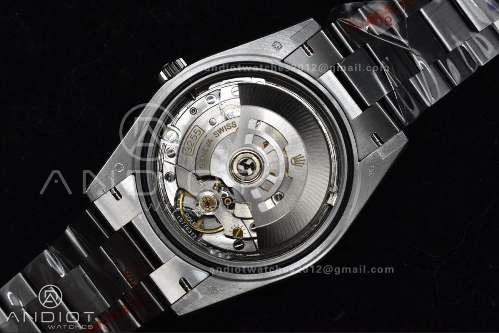 Breathable DayDate 40 SS JDF 904L Steel Green Arabic Dial on President Bracelet VR3255 V3 (Gain Weight) 722