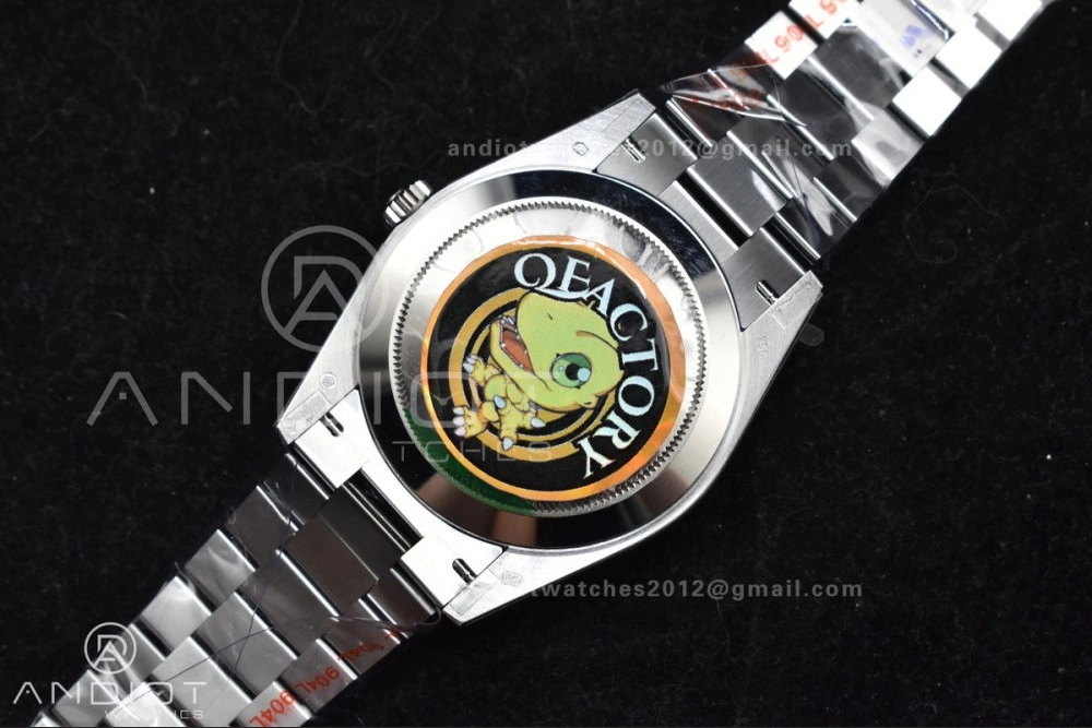 EyeCatching DayDate 40 SS QF Best Edition 904L Steel Blue Black Dial on President Bracelet A2836 V4 (Gain Weight) 724