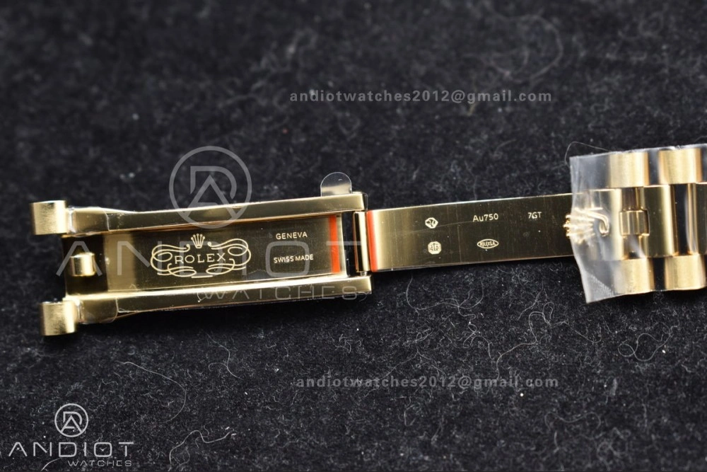 DayDate 40 YG GMF Gain Weight 904L Steel Gold Dial Diamond Markers On President Bracelet A3255 V Fashionable 723