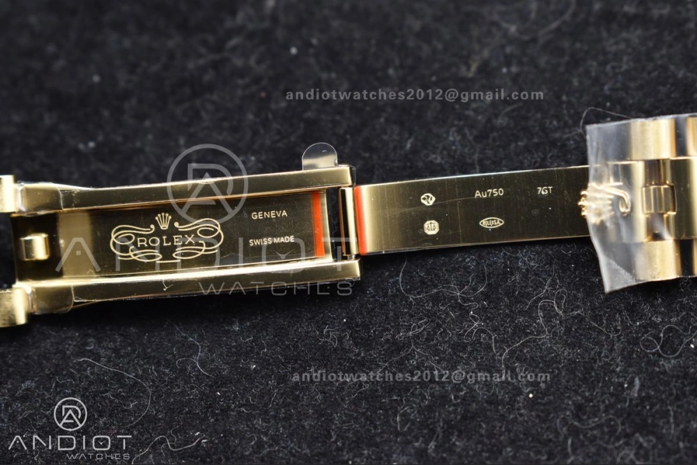 DayDate 40 YG GMF Gain Weight 904L Steel Gold Dial Diamond Markers On President Bracelet A3255 V Fashionable 723